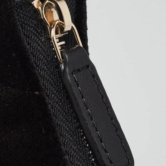 Chanel Black Quilted Velvet Crystal Chain Hobo Bag - Picture 6 of 11